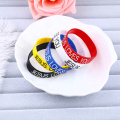 Factory Custom Color Logo Brand Luminous Exquisite Bracelet Silicone Wristband